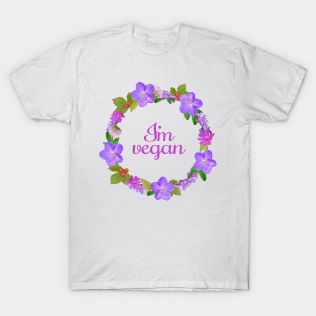 I'm vegan T-Shirt by Purrfect